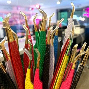 Pinzas de Acero Inoxidable para Injerto de Pestañas de Alta Calidad y Precisión, Color Personalizado, Punta Dentada, Pinzas Duraderas para Pestañas - Product Image 6