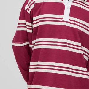 Jersey de Rugby de Manga Larga Tejido a la Moda, Impresión de Serigrafía Personalizada, 100% Poliéster Transpirable de Secado Rápido, Logotipo Frontal, Ropa Deportiva - Product Image 3