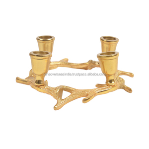 Factory Direct <b>Sale</b> Premium Quality Metal Candle Holder <b>Decorative</b> Candle Holder Gold Finished Use in Home Wedding Events - Product Image 4
