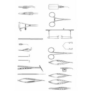 Conjunto Completo de Instrumentos Quirúrgicos Oftálmicos con Micro Tijeras, Calibradores y Espéculos para Clínicas de Cirugía Ocular - Product Image 5