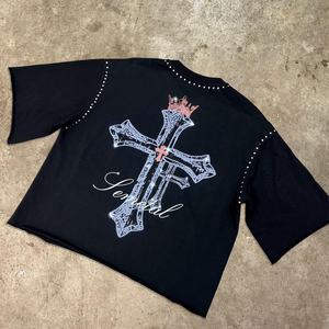 เสื้อยืดผู้ชายไซส์ใหญ่ พิมพ์ลายกราฟิกลายสก็อตประดับคริสตัลคุณภาพสูง ผ้าฝ้าย 100% เป็นมิตรกับสิ่งแวดล้อม ระบายอากาศได้ดี แห้งเร็ว - Product Image 4