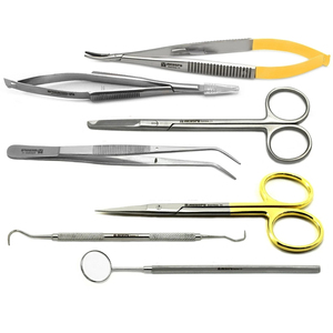 MEDSP Micro Surgical Instruments <b>Suture</b> Removal <b>Kit</b> for Dental Surgery Scissors & Forceps - Product Image 1