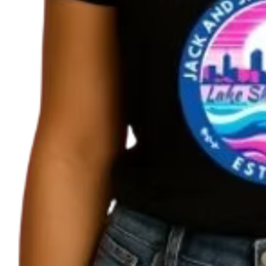 Camiseta gráfica negra para mujer, ropa informal de calle, suave y cómoda para el día a día, estilo de moda, ropa para uso diario, Top - Product Image 2