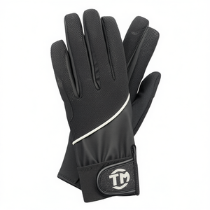 Guantes de Equitación Personalizados para Salto de Obstáculos, Transpirables, de Cuero Sintético, con Palma Reforzada y Agarre en los Dedos, para Verano - Product Image 2