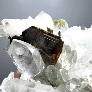 Terminated Brookite <b>Crystals</b> On Quartz <b>Cluster</b> From Pakistan Rare Natural Mineral Specimen Collector Display Piece - Product Image 3