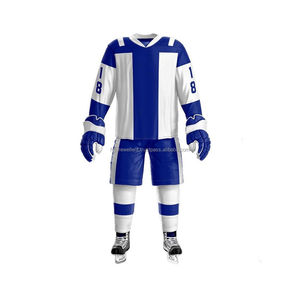 Uniforme de hockey sobre hielo de equipo personalizado de alta calidad Nuevo diseño con nombre OEM Material de poliéster Impresión por sublimación Uniforme de hockey sobre hielo - Product Image 2