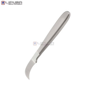Scie à pointe courbée en acier inoxydable fin de 7 po (18 cm), instrument manuel à tige droite, approuvé par MOL Safety, instruments chirurgicaux de base - Product Image 5