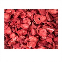 Gedroogde hele aardbeien, gezonde snack, zoete smaak, knapperig, natuurlijk gedroogd fruit, bulk vacuüm verpakt