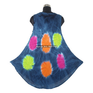 Nuevo Vestido Largo de Rayón Tie Dye, Sexy, Ajustado, Estilo Bohemio, para la Playa, Vestido Tipo Paraguas, Tie Dye, Maxi, Hecho a Mano - Product Image 1