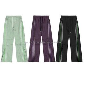 Pantalon de survêtement décontracté pour homme, coupe évasée, coupe-vent, taille haute, imperméable, polyester/coton, service OEM, hiver - Product Image 6