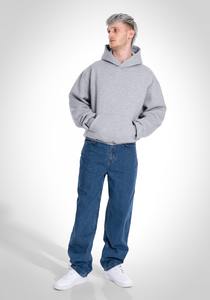 Sudadera con capucha de algodón mezclado personalizada para hombre, sin cordón, corte holgado, manga larga, tipo jersey, fabricación de sudaderas con capucha para hombre - Product Image 3