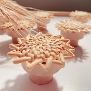 Nuevo diseño, precio competitivo, manija de puerta de dormitorio de ratán natural y perillas de tocador, accesorios para muebles - Product Image 3