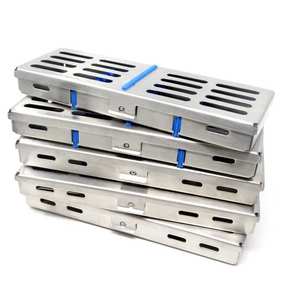 10 Cajas de Acero Inoxidable para Esterilización en Autoclave Dental Alemán, para 5 Instrumentos Quirúrgicos, Duraderas - Product Image 2