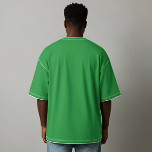 Camisetas de Algodón 100% de Alta Calidad para Hombre, Tejidas, de Talla Grande, Diseño Personalizado, Servicio OEM - Product Image 2