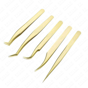 Zullo Industries Precision Volume Eyelash Tweezers Set Stainless Steel Pointed Tip Lash <b>Tools</b> Custom Color with Logo - Product Image 6