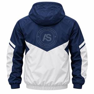 <b>Men</b>’s Color Block Hooded Windbreaker <b>Jacket</b> Full Zip <b>Lightweight</b> Outdoor Sports Casual <b>Jacket</b> - Product Image 2