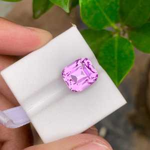 Kunzite naturelle rose, taille coussin, pierre précieuse facettée de qualité supérieure pour la fabrication de bijoux - Product Image 5