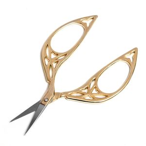 Ciseaux de tailleur Zara Enterprises ZE08, lame bronze, poignées dorées polies, design classique, pour la coupe de tissus et la préparation de desserts - Product Image 4