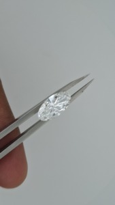 Diamant de laboratoire solitaire tendance, taille ovale M, certifié IGI, synthétique CVD HPHT, 1ct 2ct 3ct, DEF VVS VS, coupe excellente, en vrac - Product Image 4