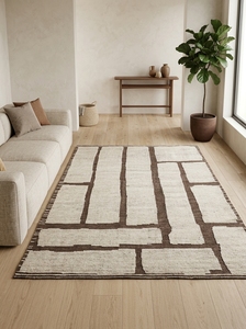Tapis en laine tuftés à la main en gros, tapis orientaux faits à la main, à poils longs, antidérapants pour la décoration intérieure de luxe au prix d'usine - Product Image 3