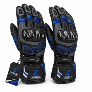 Guantes de Motociclismo Alpha Racing Personalizados, Transpirables, de Cuero, con Pantalla Táctil, para Exteriores, Unisex, Protección Completa para los Dedos, Impermeables - Product Image 3