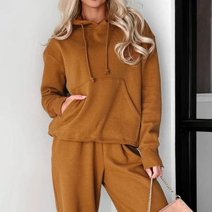 Sudadera con Capucha para Mujer OARH INT INDUSTRY, Informal, de Color Sólido, Manga Larga, Tejida en Algodón, con Bolsillos, Ecológica - Product Image 4