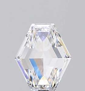 Diamante Suelto de Corte Hexagonal Cultivado en Laboratorio, Color E, Certificado IGI, VVS, Marca Diam, Origen Gujarat, para Joyería - Product Image 2