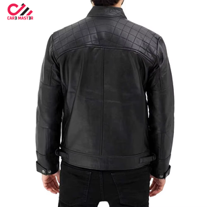 Vestes en cuir pour hommes, service OEM 2026, couleur noire, veste en cuir pour hommes à manches longues, veste en cuir pour hommes - Product Image 3
