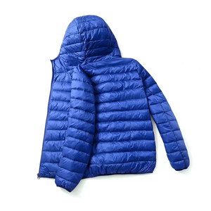Wholesale Windproof Mens Puffer Jacket Water Resistant Down Alternative <b>Bubble</b> <b>Coat</b> Custom Hooded Outdoor Sports Bomber Bulk - Product Image 1