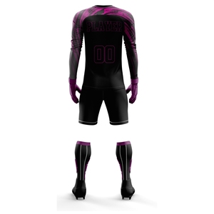 Conjunto de Uniforme de Portero de Fútbol Profesional Personalizado, Jersey de Fútbol Acolchado de Manga Larga, Ropa Deportiva Transpirable para Entrenamiento de Portero - Product Image 3