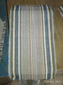 Alfombra Dhurrie de algodón tejida a mano, Diamante geométrico Floral Reversible Kilim estilo Boho Chic Accent Flatweave Mat, conjunto de alfombra de área pequeña - Product Image 2