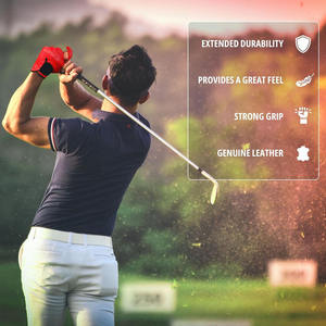Gants de golf en cuir Cabretta blancs personnalisés, pour adultes, qualité supérieure, durables, respirants, anti-humidité - Product Image 3