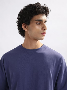 T-shirt basique surdimensionné pour homme, coupe ample et décontractée, col rond en coton, manches courtes, tissu respirant, style streetwear décontracté pour tous les jours. - Product Image 6