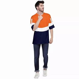 Camiseta de alta calidad para hombre, con logo personalizado, estampada, bordada, para gimnasio, de corte holgado. - Product Image 1