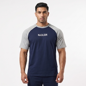 Camiseta Raglán Negra y Blanca para Hombre, con Logotipo Personalizado, Estilo Béisbol, Manga en Contraste, Ropa Deportiva Informal, Top de Moda - Product Image 6