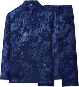 Uniforme de Kung Fu pour hommes, chemise et pantalon, tenue traditionnelle chinoise Tang Hanfu, arts martiaux, Wing Chun, Tai Chi, vêtements d'entraînement - Product Image 4