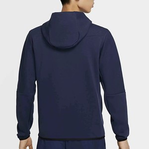 Sudadera con Capucha Personalizada con Logotipo, Sudadera Informal con Cierre para Hombre, Color Sólido, Resistente al Viento, Deportiva, de Poliéster Tejido, Corte Regular - Product Image 2