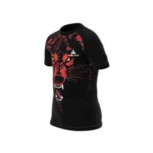 Rashguards BJJ MMA Grappling Rashguard Personnalisé Sublimation Manches Courtes No-Gi Fightwear - Product Image 3