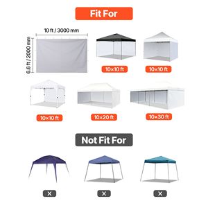 Waterproof 10 X 10 ft Pop up <b>Canopy</b> <b>Tent</b> with Sunlight Protection Layer <b>Canopy</b> Sidewalls Accessories - Product Image 2