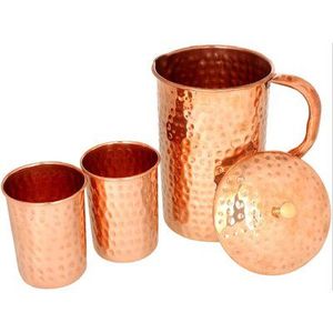 Carafe en cuivre lisse et polie pour hôtel, maison, restaurant, vaisselle de table, service - Product Image 6