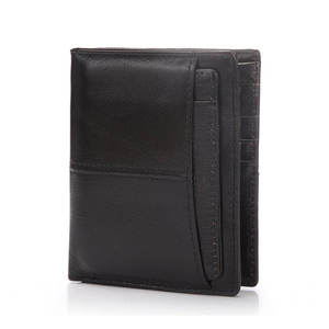 Portefeuille pour homme en cuir véritable, logo personnalisé, luxe, haute qualité, fermeture ouverte, imperméable, prix bas, vente en gros - Product Image 3
