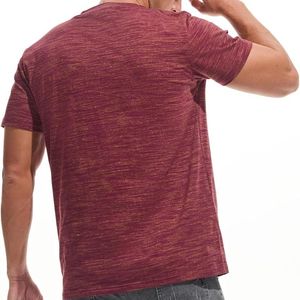 Camiseta de Cuello en V para Hombre, Estilo Heather de Algodón Personalizado, Manga Corta, Informal, Básica, para Ropa de Marca Privada - Product Image 2