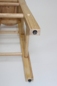 Rustic Rubber Wood Water Resistant Durable Eco-Friendly Commercial Bar <b>Stool</b> for Hotel Apartment & Home Bar/Living Room Use - Product Image 4