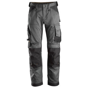 Pantalon de travail noir pour homme 2026, en polyester, résistant à l'abrasion, avec plusieurs poches, uniforme pour la construction - Product Image 4