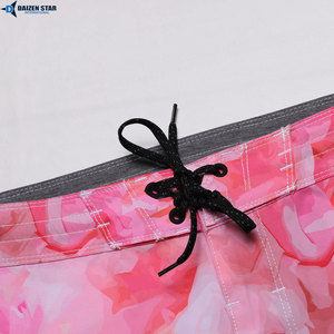 Men's Quick Dry Board Shorts Gradient Color Print Drawstring Waist Casual Swim Trunks 100% Polyester Woven Fabric - Product Image 4