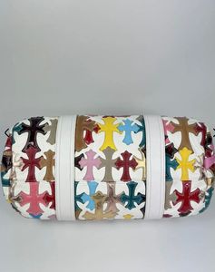 Sac à dos de sport décontracté en similicuir microfibre avec blocs de couleur géométriques, fermeture éclair, sangle amovible et doublure en polyester réglable - Product Image 6