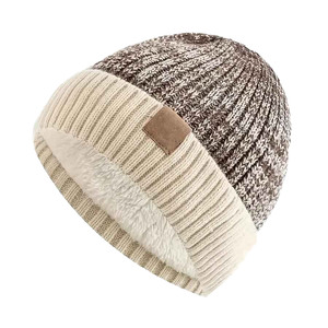 Personal Design Low Price <b>Winter</b> Fashion Outwear Cap New Casual Flat-Knitted Acrylic Beanie with Ripped <b>Decoration</b> - Product Image 3