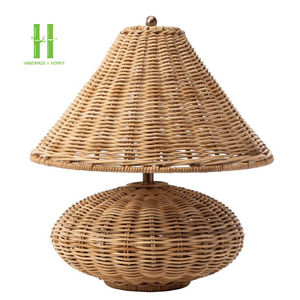 New Product Rattan Lamp Base Table Lamp Handwoven OEM Pendant <b>Light</b> for Home <b>Decoration</b> Variety of Colors Made From Vietnam - Product Image 3