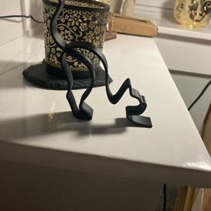 Escultura Artística de Gato Negro en Metal con Estructura de Alambre, Objeto Decorativo para Mesa, Perfecto para Decoración de Habitación Infantil, Adorno para Estante de Guardería, Venta al por Mayor desde India - Product Image 3