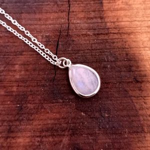 Rainbow Moonstone Pendant 925 Sterling Silver <b>Drop</b> Pendant Gemstone Necklace Jewelry For Women Gift Wholesale - Product Image 1